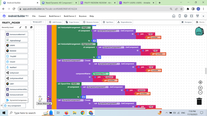 Dynamic Component Error Expected Unique ID - Discussion - Android ...