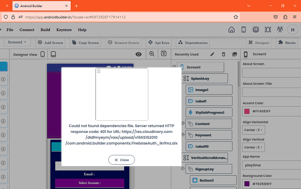 Dependencies install error after update - Discussion - Android Builder ...